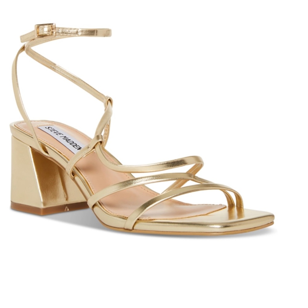 Steve Madden gold heels